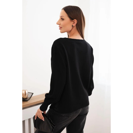 Sieviešu melns džemperis Biank Sieviešu džemperi