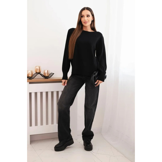 Sieviešu melns džemperis Biank Sieviešu džemperi