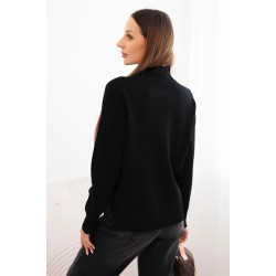Sieviešu melns džemperis Soni Sieviešu melns džemperis Soni