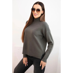 Sieviešu haki džemperis Soni Sieviešu haki džemperis Soni