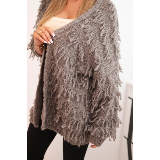 Sieviešu pelēkbrūns kardigāns Uma Sieviešu džemperi