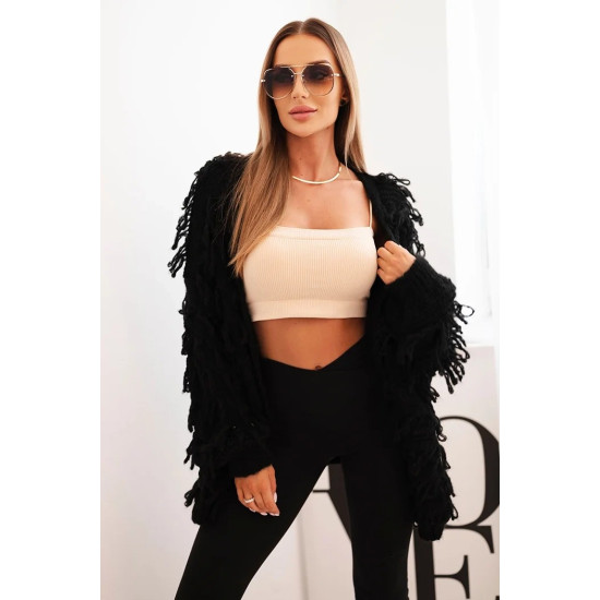 Sieviešu melns kardigāns Uma Sieviešu džemperi