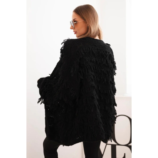 Sieviešu melns kardigāns Uma Sieviešu džemperi