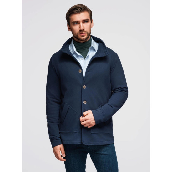 Vīriešu tumši zils džemperis Leo Džemperi