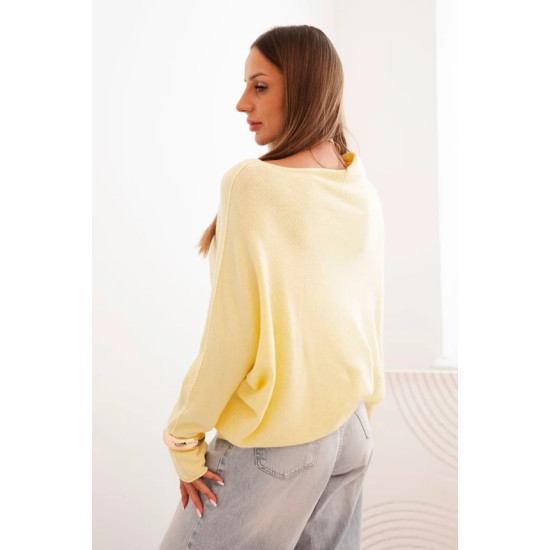 Sieviešu dzeltenais džemperis Anitai Sieviešu džemperi