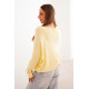 Sieviešu dzeltenais džemperis Anitai Sieviešu džemperi