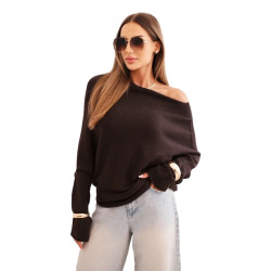 Sieviešu tumši brūns adīts jaka Anit Sieviešu tumši brūns adīts jaka Anit