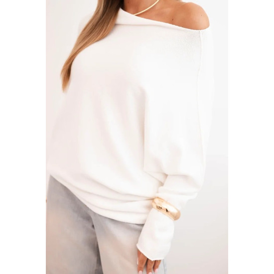 Sieviešu balts jostvestis Anit. Sieviešu džemperi