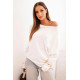 Sieviešu balts jostvestis Anit. Sieviešu džemperi