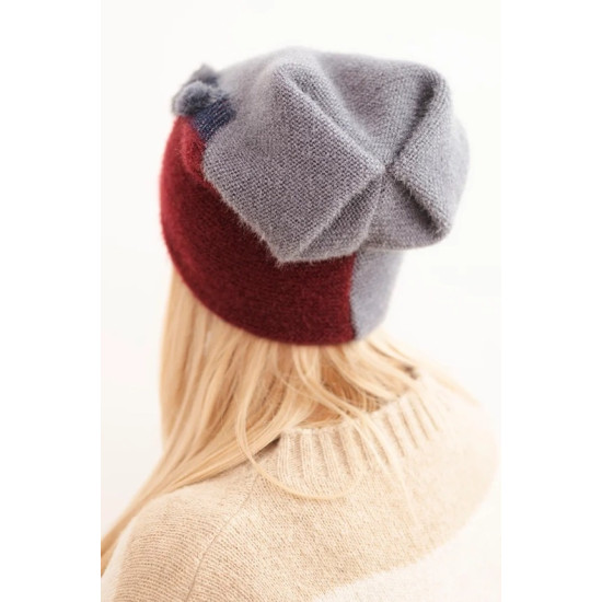 Sieviešu pelēkas cepure Rose Cimdi, šalles, cepures utt.