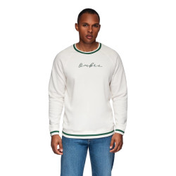 Vīriešu balts džemperis Ombre Vīriešu balts džemperis Ombre