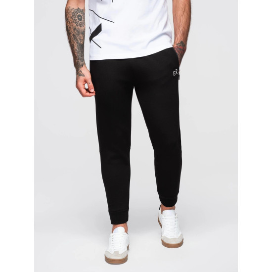 Vīriešu melnas ikdienas bikses Imek Gadījuma bikses