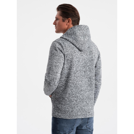 Vīriešu pelēks džemperis ar kapuci One Džemperi ar kapuci
