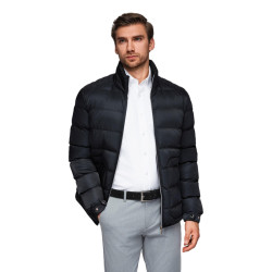 Vīriešu stepēta melna jaka Wudi