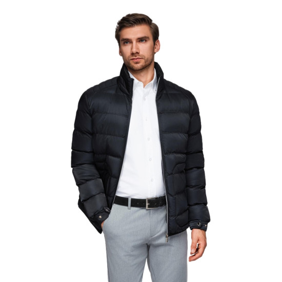 Vīriešu stepēta melna jaka Wudi Ziemas jakas