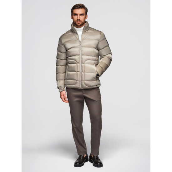 Vīriešu stepēta pelēka jaka Wudi Ziemas jakas