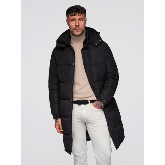 Vīriešu melna jaka Glen Ziemas jakas