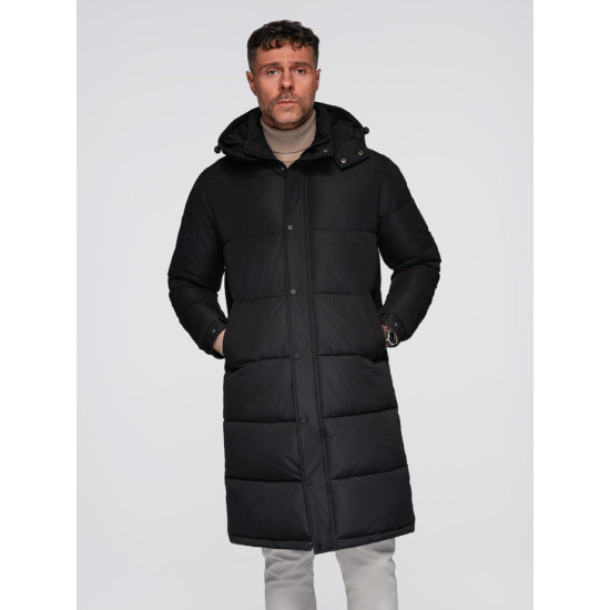 Vīriešu melna jaka Glen Ziemas jakas