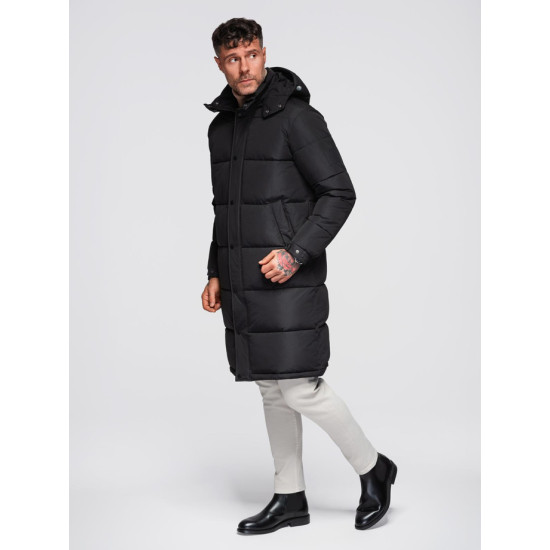 Vīriešu melna jaka Glen Ziemas jakas