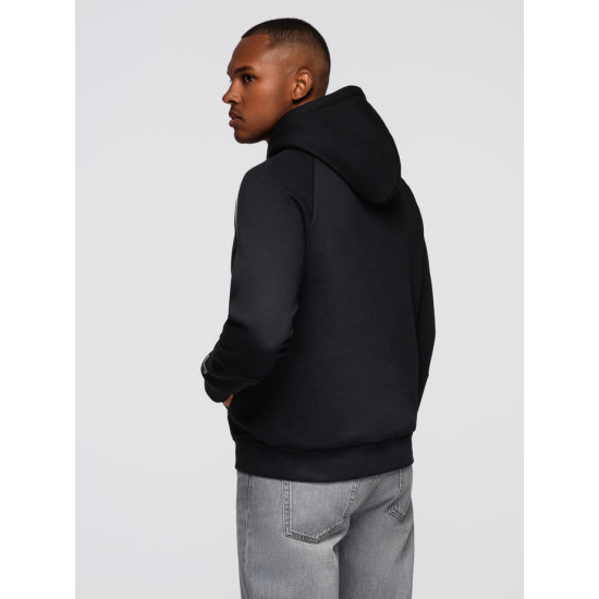 Vīriešu melns džemperis Edin Džemperi bez kapuciņiem