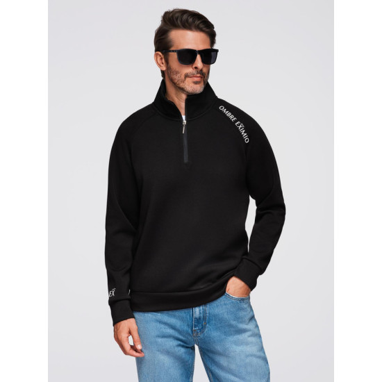 Vīriešu melns džemperis Exim Džemperi