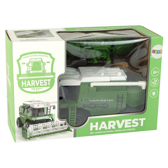 Tālvadības pults vadāms lauksaimniecības kombains R/C zaļās gaismas Radio vadāmās rotaļlietas
