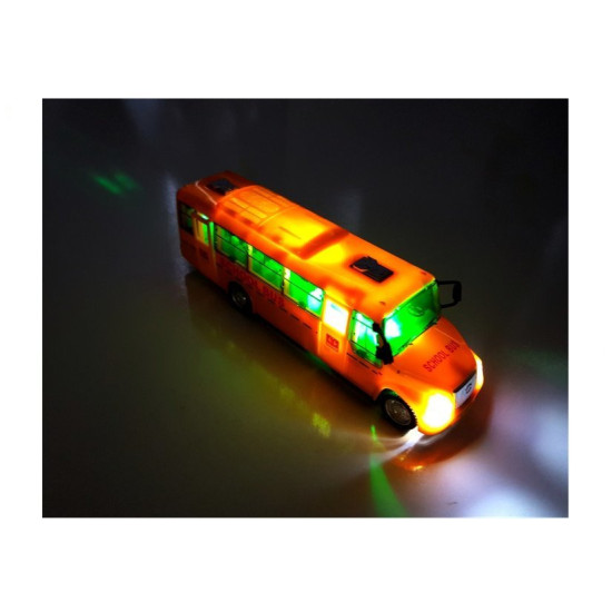 Skolas autobuss ar gaismām 6903 - Rotaļlietu automašīnas Skolas autobuss ar gaismām Autobusi