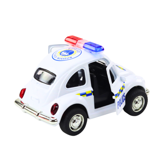 Klasiska balta policijas automašīna 20664 - Rotaļlietu automašīnas Klasiska balta policijas automašīna Uzņēmuma automašīnas