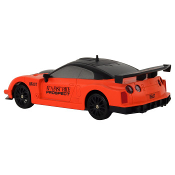 Tālvadības pults vadāma sporta automašīna R/C 1:24, oranža, nomaināmi riteņi