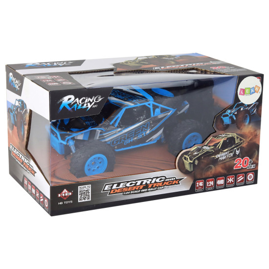 Tālvadības pults vadāms SUV R/C 1:24 zils Radio vadāmās rotaļlietas