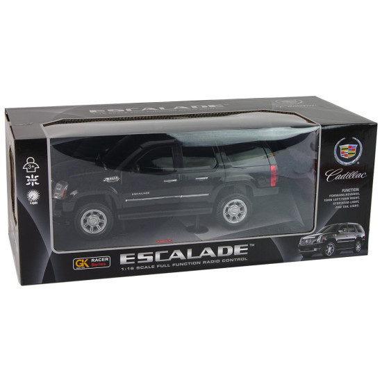Cadillac Escalade R/C automašīnas melnā gaisma skaņa 1:16 Radio vadāmās rotaļlietas