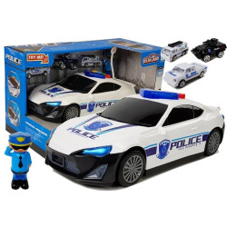 Police car with police officer figure