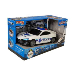 Police car with police officer figure