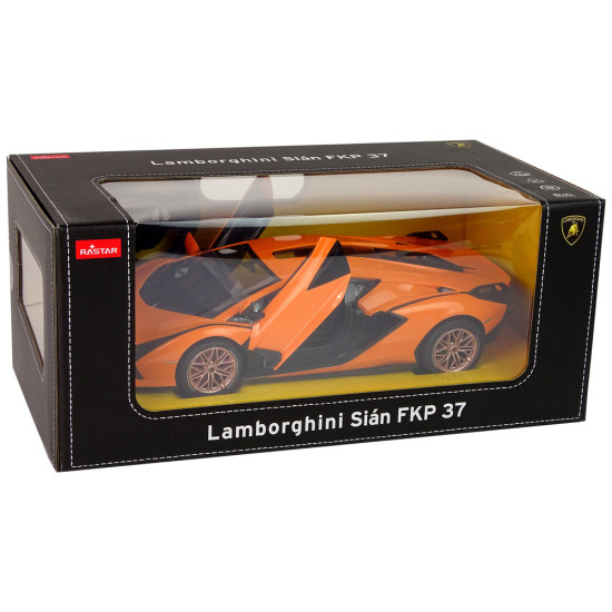 Car R/C Lamborghini Sian FKP 37 Rastar 1:14 Pilot Orange Radio vadāmās rotaļlietas