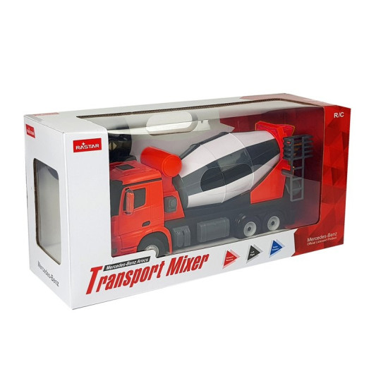 R/C Mercedes-Benz Arocs Rastar 1:14 Sarkans Radio vadāmās rotaļlietas
