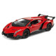 Sporta auto R/C 1:24 Lamborghini Veneno Red 2.4 G Lights Radio vadāmās rotaļlietas