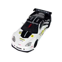 Sacīkšu sporta auto R/C 1:18 Corvette C6.R balts 2.4 G lukturi