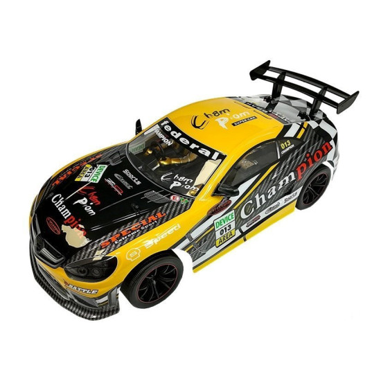 2,4 GHz sporta tālvadības automašīna dzeltenā krāsā Radio vadāmās rotaļlietas