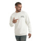 Vīriešu balts džemperis ar kapuci Risk Džemperi ar uzrakstiem
