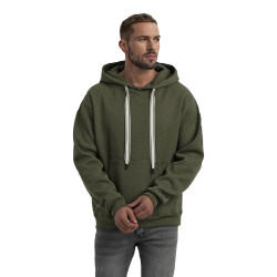 Vīriešu haki krāsas džemperis ar kapuci Carla Vīriešu haki krāsas džemperis ar kapuci Carla