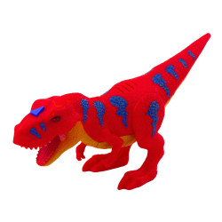 Dinozauru transporta kravas automašīna ar sarkanu dinozauru