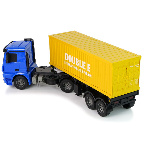 Lielā R/C kravas automašīna Mercedes Arocs Blue 1:20 Konteiners 58 cm garš Radio vadāmās rotaļlietas