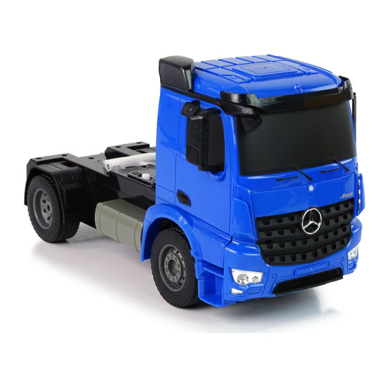 Lielā R/C kravas automašīna Mercedes Arocs Blue 1:20 Konteiners 58 cm garš Radio vadāmās rotaļlietas