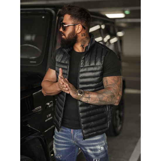 Vīriešu melna veste Stix JS/16M9298/392B - Vīriešiem Vīriešu melna veste Stix Vestes