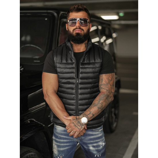 Vīriešu melna veste Stix JS/16M9298/392B - Vīriešiem Vīriešu melna veste Stix Vestes