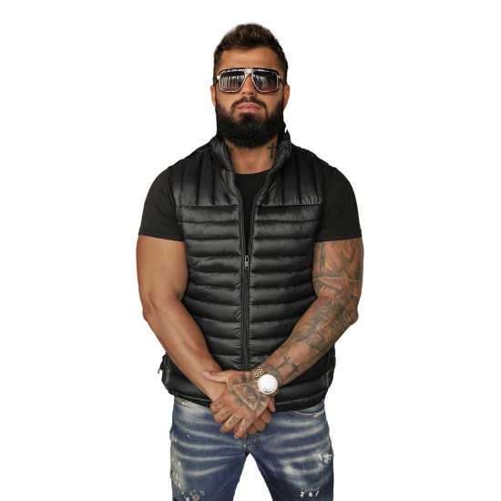 Vīriešu melna veste Stix JS/16M9298/392B - Vīriešiem Vīriešu melna veste Stix Vestes