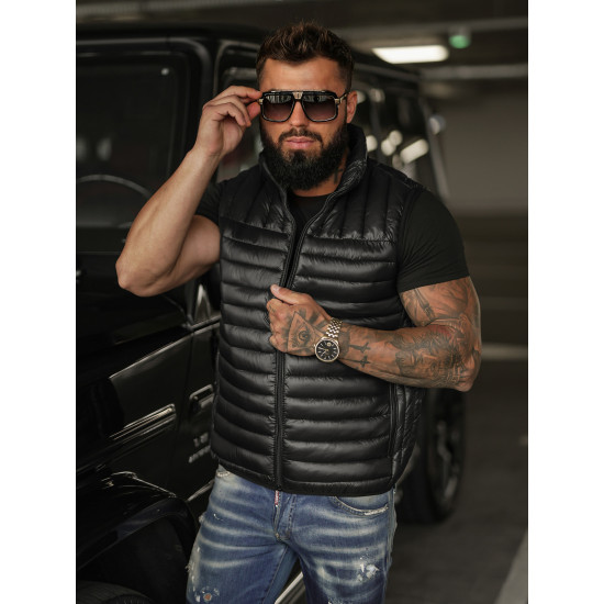 Vīriešu melna veste Stix JS/16M9298/392B - Vīriešiem Vīriešu melna veste Stix Vestes