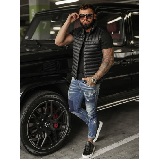 Vīriešu melna veste Stix JS/16M9298/392B - Vīriešiem Vīriešu melna veste Stix Vestes