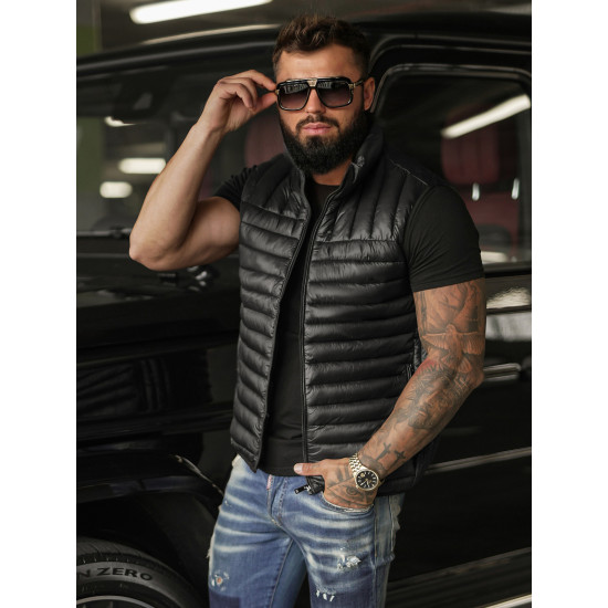 Vīriešu melna veste Stix JS/16M9298/392B - Vīriešiem Vīriešu melna veste Stix Vestes