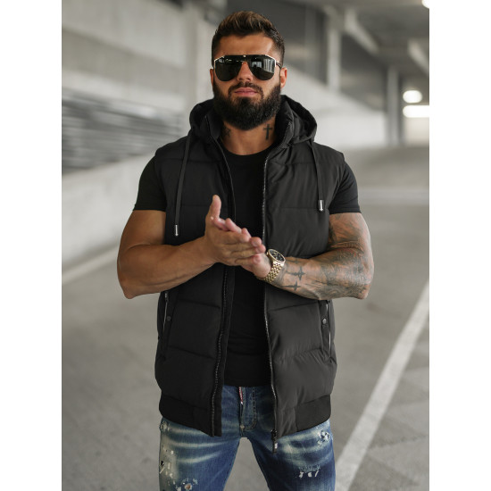 Vīriešu melna veste Corles JS/32M1780/392 - Vīriešiem Vīriešu melna veste Corles Vestes